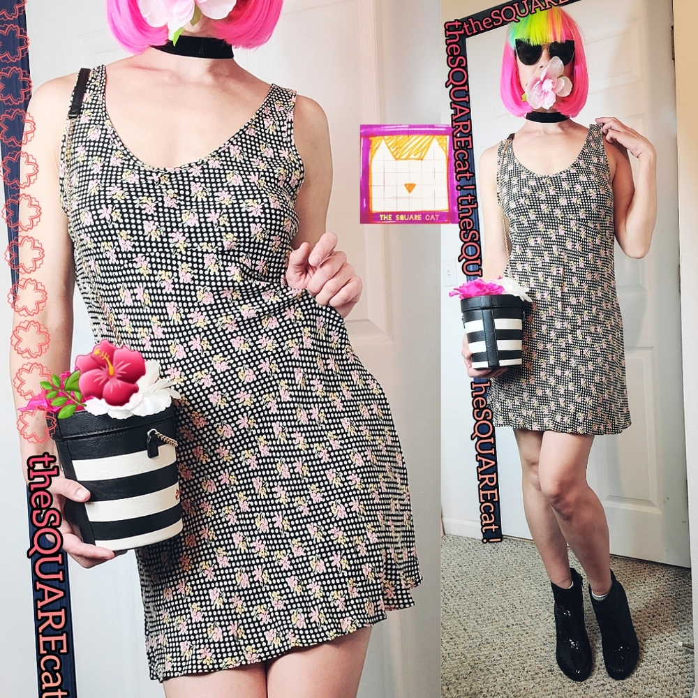 90s 🌺 Betsey Johnson polka dot & floral Sundress!